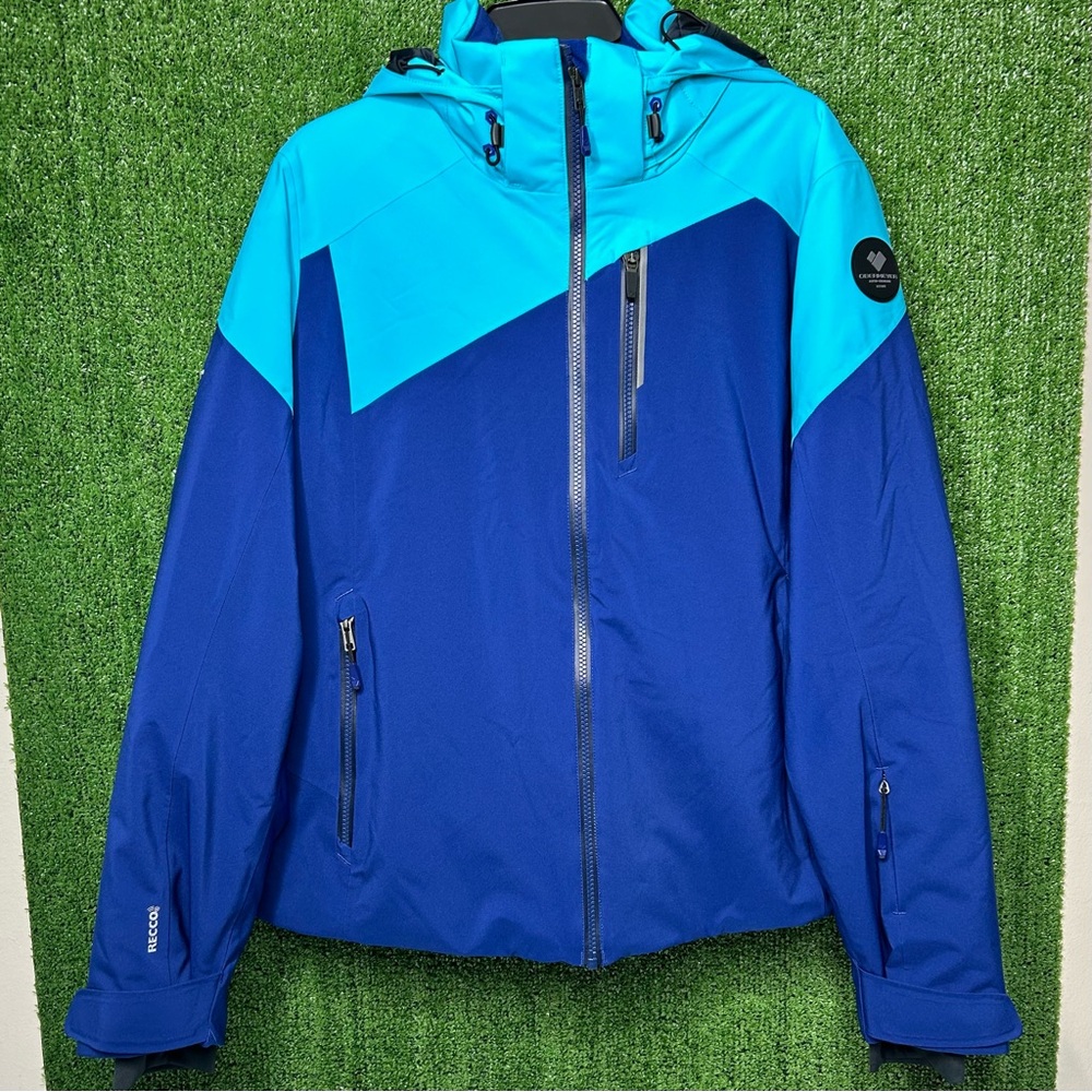 Obermeyer Women's Size 16 Compass Jacket Navy Blue Skiing E2